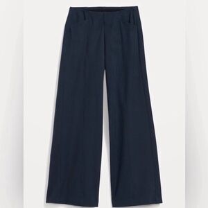 Old Navy Dark Blue Wide-Leg pixie Pants